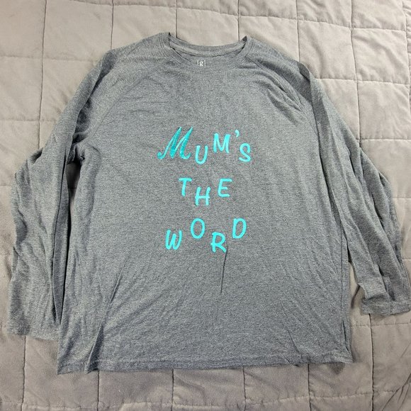 George Adults XL Gray Shirt Mums The Word The Price Is Right Long Sleeve - Picture 1 of 8